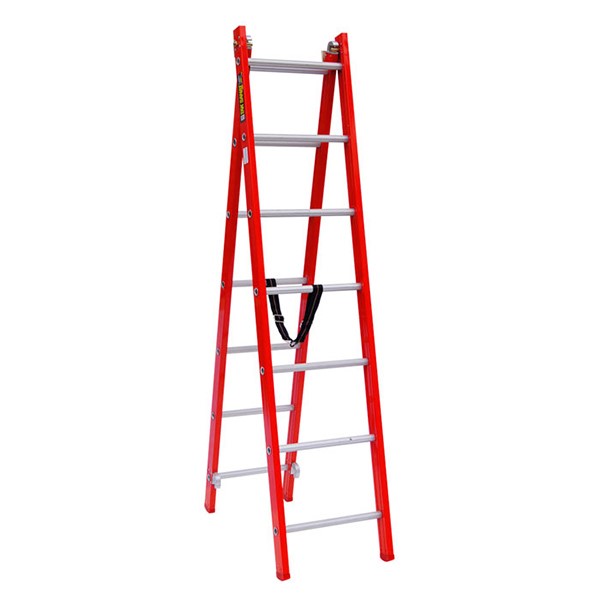 نردبان 14 پله 2 تکه آلوم پارس پله مدل تک صنعت 3.5 متری