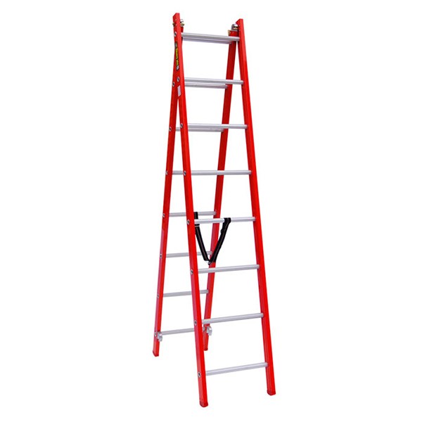 نردبان 14 پله 2 تکه آلوم پارس پله مدل تک صنعت 4 متری