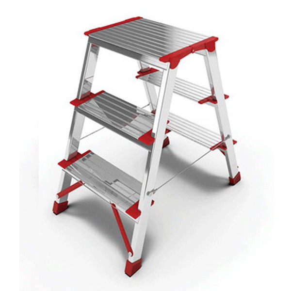 نردبان 3 پله آلوم پارس پله مدل برلیان