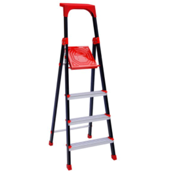 نردبان 4 پله آلوم پارس پله مدل الماس