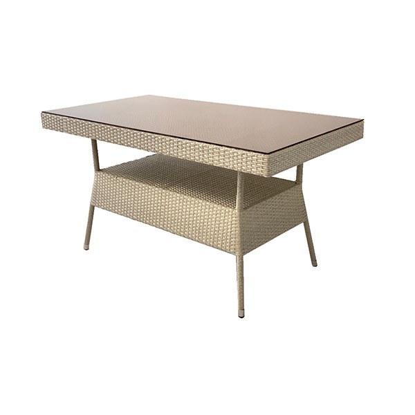 میز غذاخوری حصیری باغ آرا مدل ویونا