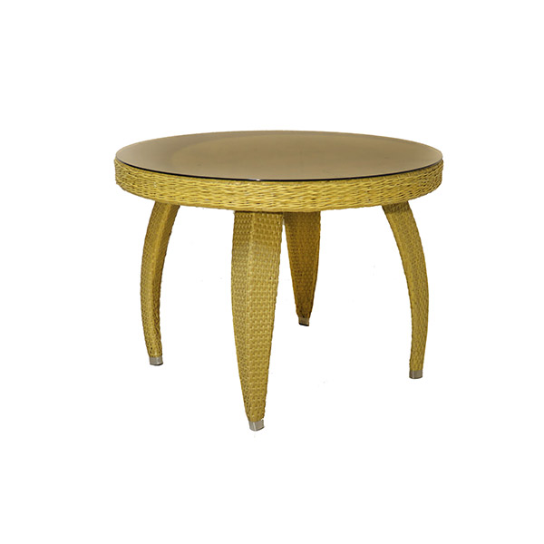 میز گردغذاخوری حصیری باغ آرا مدل اپال