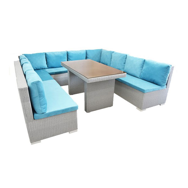 ست 12 نفره مبل حصیری باغ ارا مدل ویونا