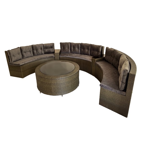 ست 12 نفره مبلمان حصیری باغ ارا مدل کاپریس