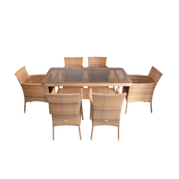 ست 6 نفره میز و صندلی ناهارخوری باغ ارا مدل نپال