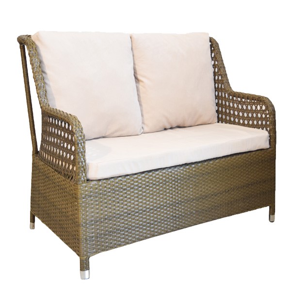 مبل دو نفره حصیری باغ آرا مدل لیون