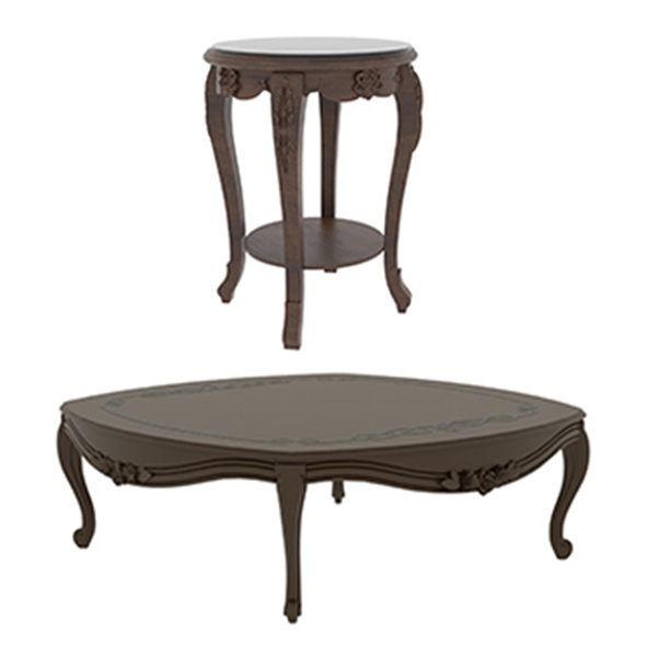 میز جلو مبلی و عسلی نیلپر مدل زانوس یک ست زیبا دارای طیف رنگی جذاب است که می تواند موجب افزایش زیبایی و جلوه سالن پذیرایی منزل شما شود