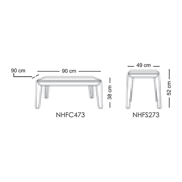 ابعاد میز جلو مبلی و عسلی مدل زولا نیلپر بسیار استاندارد است و می توان به راحتی در نقاط مختلف فضای مورد نظر از این ست استفاده کرد