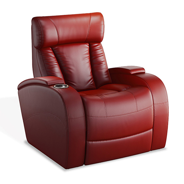 مبل سینما اروند مدل 1420 دارای پشتی و نشیمنی راحت، جا لیوانی و روکشی به رنگ قرمز می باشد.