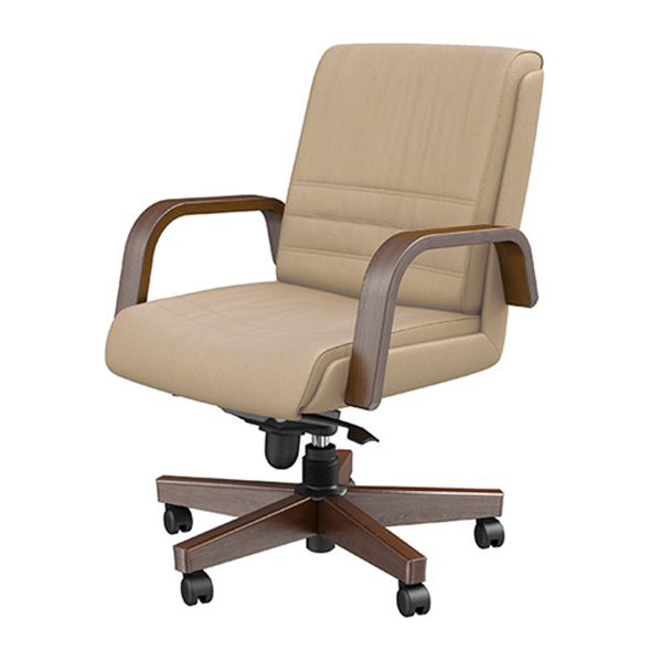 صندلی کارشناسی اروند مدل۳۳۱۸ دارای روکشی به رنگ کرم و پایه ها و دسته هایی با طراحی زیبا و با روکشی از جنس چوب می باشد.