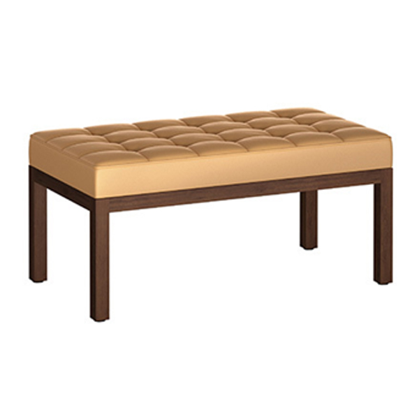 نیمکت دونفره اروند مدل 4021 Wدارای تشک لمسه دوزی با رنگ کرم می باشد و پایه های چوبی دارد.