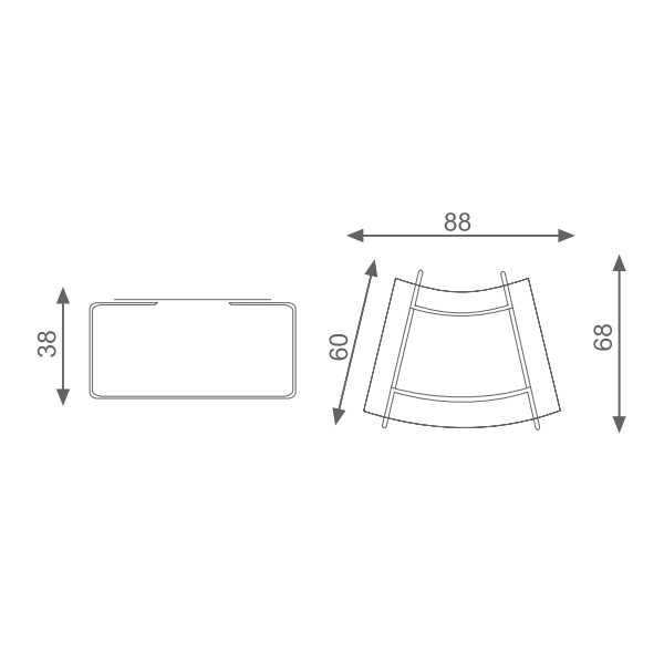 میز عسلی مدل 5310 از برند اروند با صفحه شیشه ای مقاوم در برابر ضربه که میتوانید به سلیقه خود محصول را سفارشی سازی کنید.