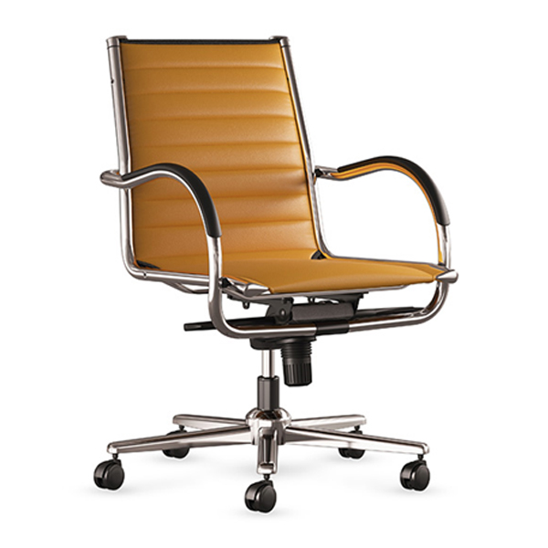 صندلی کارشناسی اروند مدل ۶۰۱۲ دارای روکشی از جنس چرم و به رنگ قهوه ای روشن می باشد.