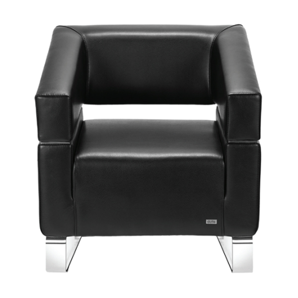 مبل تکنفره اداری VIP داتیس مدل SV20-1دارای دو دسته در طرفین و پایه های ثابت به همراه آبکاری کروم است که روکش های پارچه ای و چرمی دارد.