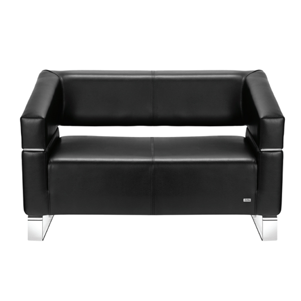 مبل دونفره اداری VIP داتیس مدل SV20-2دارای دو دسته در طرفین و پایه های ثابت به همراه آبکاری کروم است که روکش های پارچه ای و چرمی دارد.