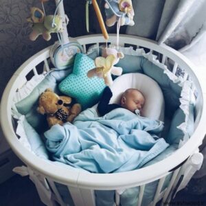 تختخواب امن نوزاد مدل گرد