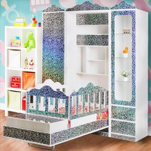 ست کمد به همراه تختخواب کمجا کودک و نوزاد