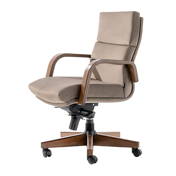 صندلی کارشناسی اروند مدل 5718 دارای جک و دسته و پایه چوبی می باشد.