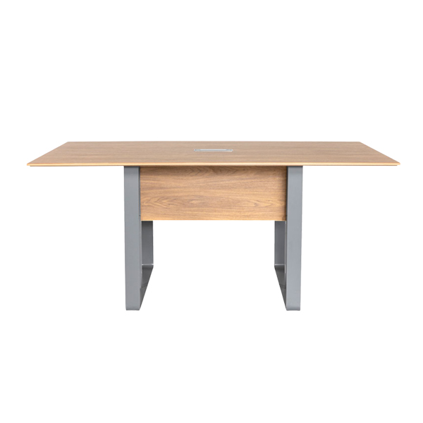 میز کنفرانس 4 نفره جلیس مدل دنا دارای رنگ مشکی است و صفحه آن از ام دی اف با ضخامت 16 میلی متر ساخته شده است.