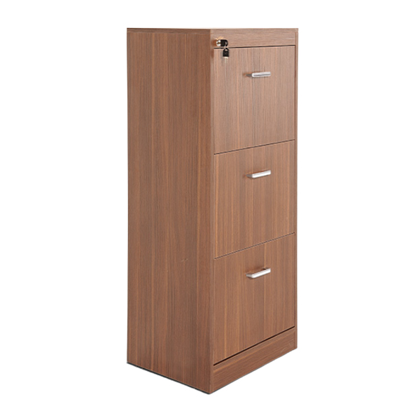 فایل سه کشو جلیس مدل ساحل 5 دارای رنگ گردویی تیره