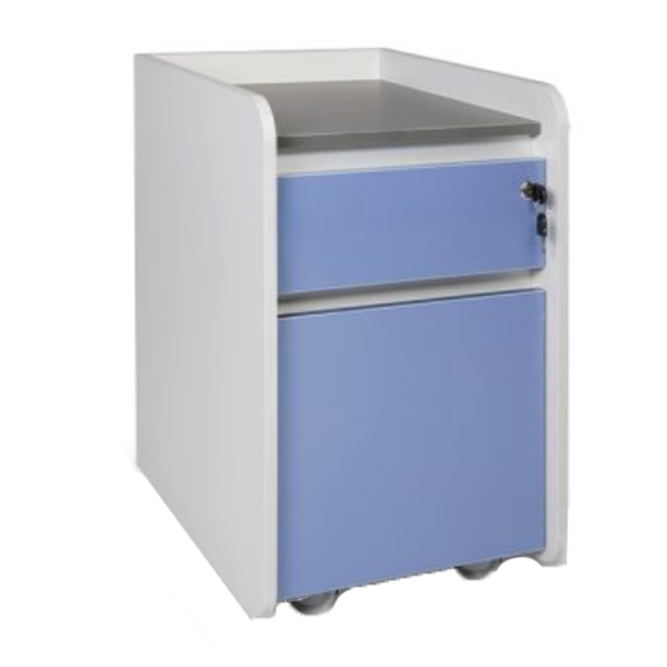 فایل دو کشو جلیس مدل لارک اینوکس+خاکستری+طوسی، آبی گلوسی