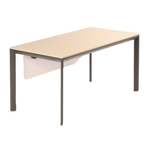 میز کارمندی جلیس مدل نکا دارای رنگ کرم ملامینه