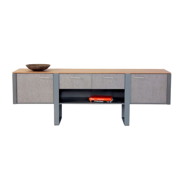 کردنزا جلیس مدل دنا دارای رنگ خاکستری و گردویی روشن است و صفحه آن از ام دی اف با ضخامت 16 میلی متر ساخته شده است.