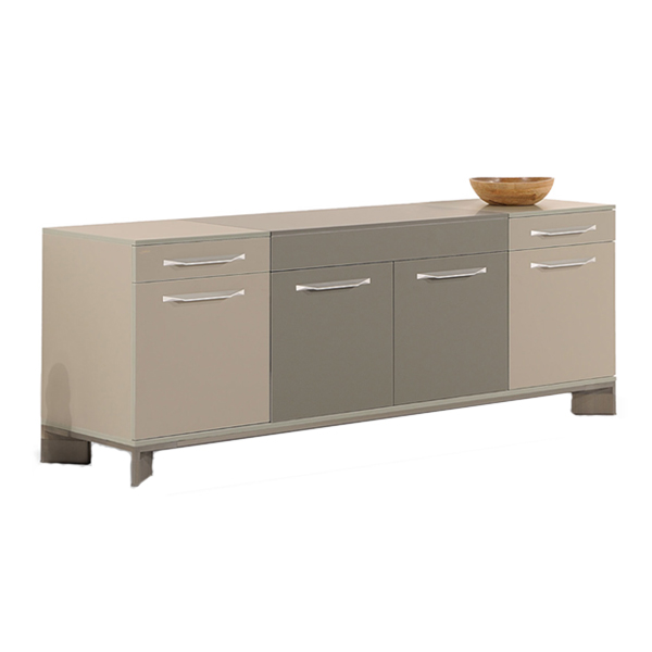 کردنزا جلیس مدل لاوان به رنگ خاکستری است ودارای تعدادی کشو و چهار عدد پایه در اطراف خود می باشد. یک ظرف چوبی نیز روی آن قرار گرفته است.