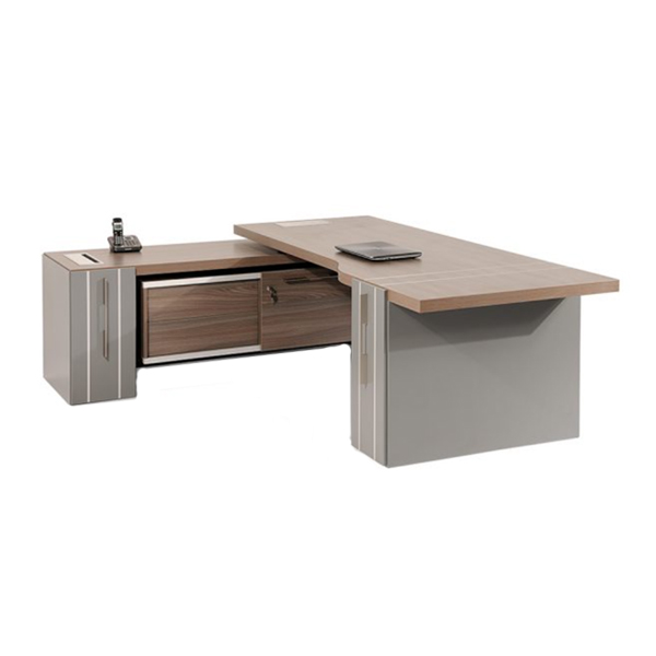 میز مدیریت جلیس مدل سهند دارای رنگ بلوط خاکستری