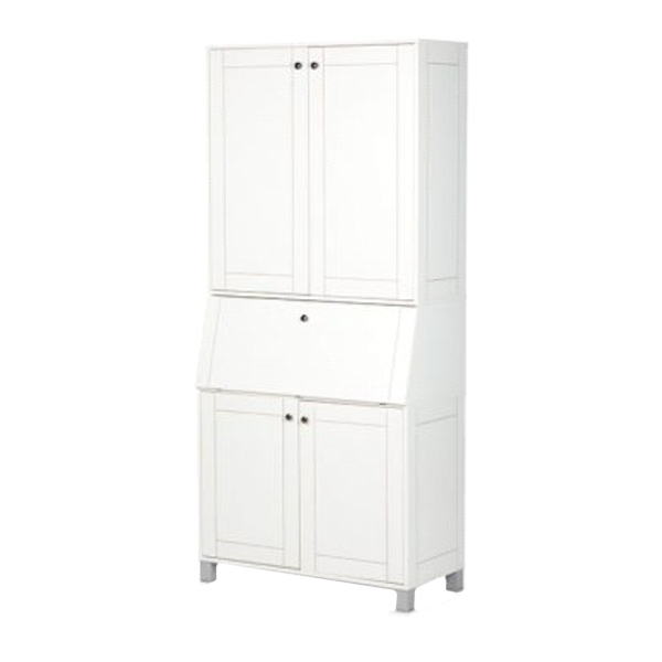 ست میز تحریر جلیس مدل ری رویان دارای رنگ سفید