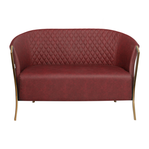 مبل اداری دو نفره با رنگ زرشکی