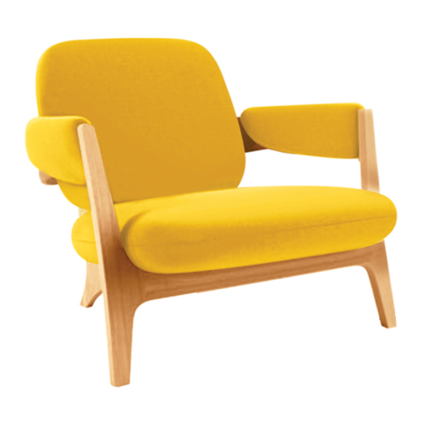 مبل اداری مدل F90 بامو رنگ زرد