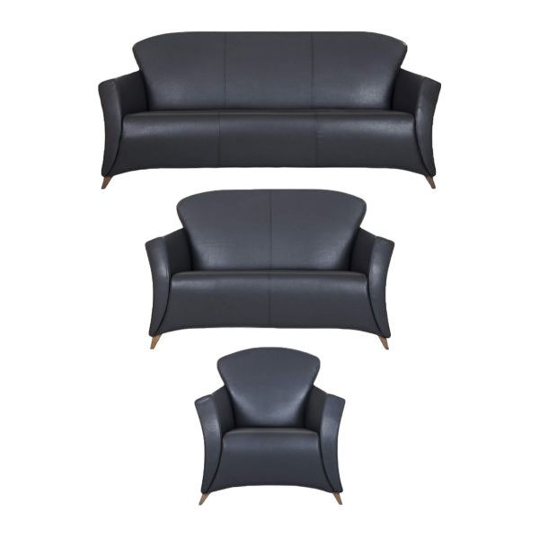 ست مبل اداری نیلپر مدل OSS 726 با روکش مشکی