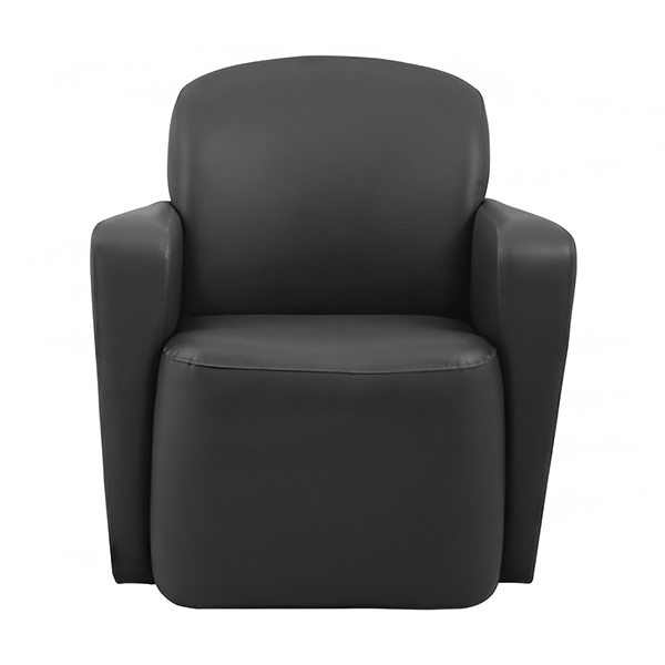 مبل یک نفره اداری آرتمن مدل KEF-711 با رنگ مشکی از جلو