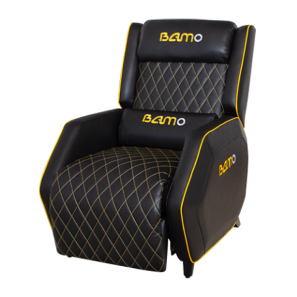 صندلی گیمینیگ مدل G2023 برند بامو با رنگ مشکی با نای رو به رو