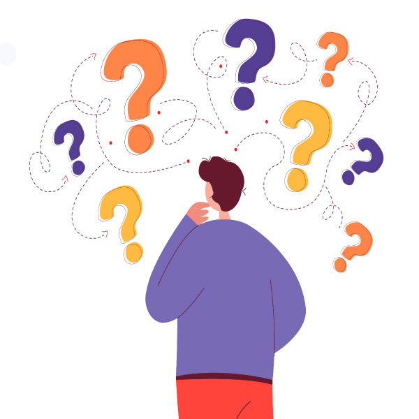 تصویر کاراکتر در حال فکر کردن برای لندینگ مقاله ابعاد تخت دو نفره-۱