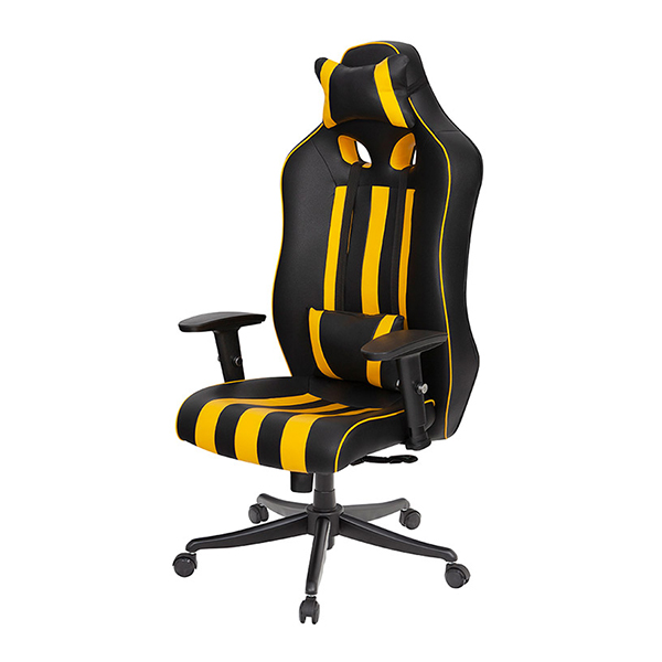 صندلی گیمینگ مدل G2021 برند بامو زرد و مشکی
