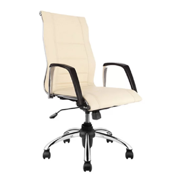 صندلی معاونتی لیو مدل B82t با روکش کرم