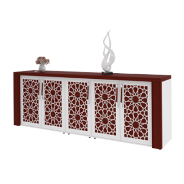 کردنزا میکرون مدل CR-04 با رنگ سفید و ماهگونی