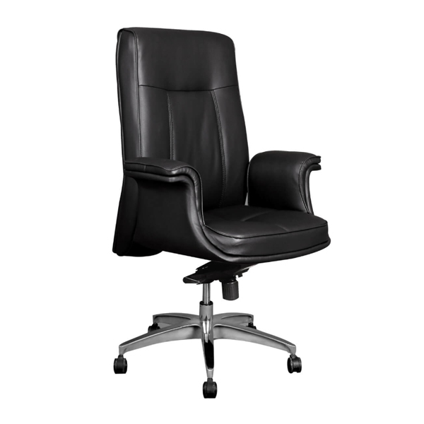 صندلی معاونتی مدل M82 لیو با روکش مشکی و پایه های پنج پر