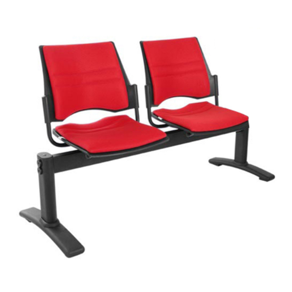 صندلی انتظار دو نفره لیو مدل Q38 بدون تشک