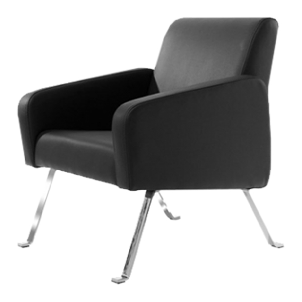 مبل تکنفره اداری راد سیستم مدل S210-1 با روکش مشکی