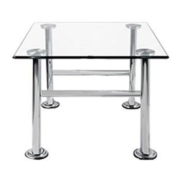 میز عسلی اداری راحتیران مدل S031 با رویه شیشه ای