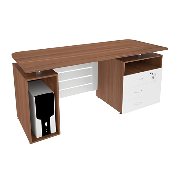 میز کارمندی میکرون مدل EM-07 با جای کیس و کشو