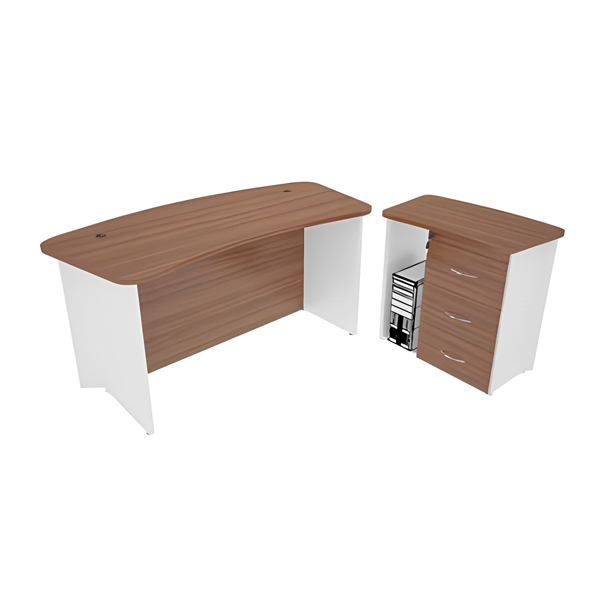 میز کارشناسی میکرون مدل EX-01 در دو رنگ گردویی و سفید