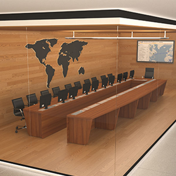 میز کنفرانس میکرون c-01 با تعداد 21 نفره