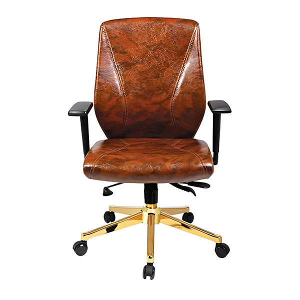 صندلی کارشناسی راحتیران مدل S 7715 با پایه های طلایی