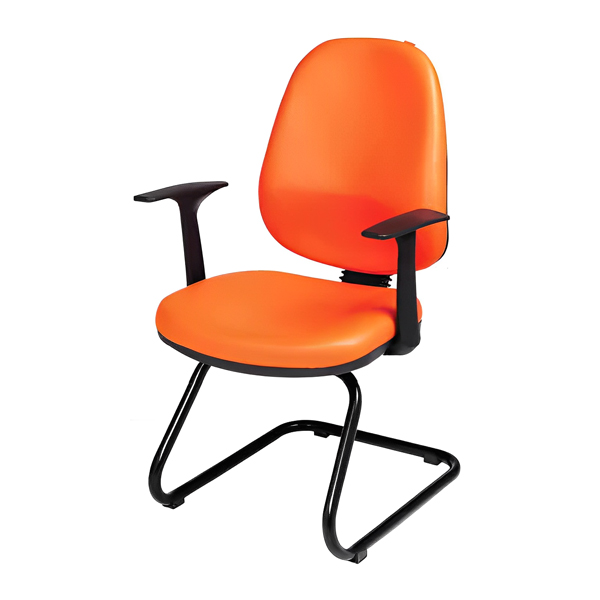 صندلی کنفرانس راحتیران مدل CF 707 با پایه مشکی الکترواستاتیک