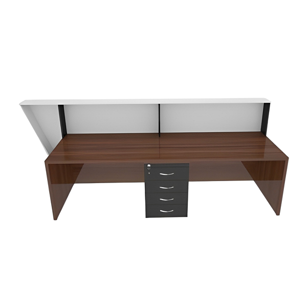 میز پذیرش میکرون مدل R-05 از جنس ام دی اف و به همراه فایل سه کشو