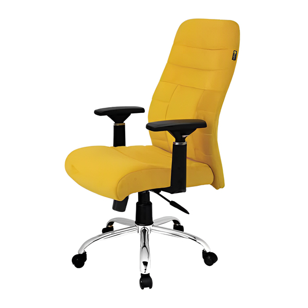 صندلی کارشناسی راحتیران مدل S 1159 با روکش زرد